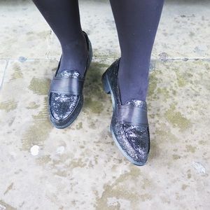 Topshop Sequin Loafers